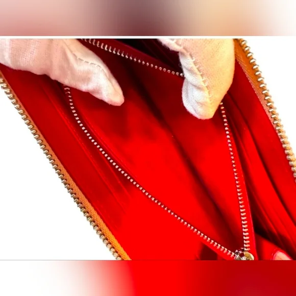 Christian Louboutin Blue Denim Mix Pearl Panettone Continental Wallet - Picture 6 of 6